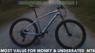 ROCKRIDER ST 530 CHROME BIKESPEC | THE MOST VALUE FOR MONEY MTB UNDER 50,000 INR |