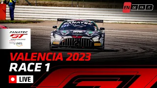 LIVE | Race 1 | Valencia | Fanatec GT World Challenge Powered by AWS (English)