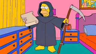 Homero es la Muerte CASITA DEL TERROR LOS SIMPSONS CAPÍTULOS COMPLETOS