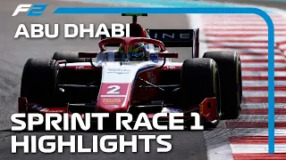 F2 Sprint Race 1 Highlights | 2021 Abu Dhabi Grand Prix