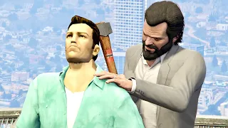 GTA V PC Michael Kills Tommy Vercetti (Editor Rockstar Movie Cinematic Short Film)