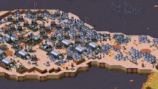 Red Alert 2 | Extra Hard Ai | 7 Vs 1 | Dry Run Map | France Vs 7 Random