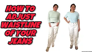 How to adjust the waistline of your jeans 👖without taking the rivets off