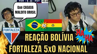 Reação Boliviana kkkkk Fortaleza 5x0 Nacional Potosí