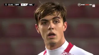 Daniel Maldini FIRST Start for Milan vs Sparta Prague