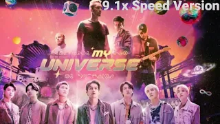 Coldplay X BTS - My Universe Official Video 9.1X Version | Speed version #myuniverse #bts #coldplay