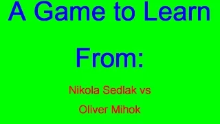 Nikola Sedlak vs Oliver Mihok  Hungary 2011