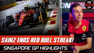 Carlos Sainz ENDS Red Bull Win Streak!! | Singapore GP HIGHLIGHTS