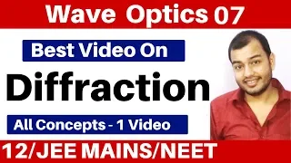 Wave Optics 07 :  Diffraction Of Light II Single Slit Diffraction II JEE/NEET