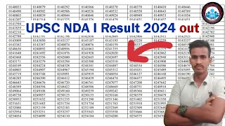 UPSC NDA, NA Result 2024 Out upsc.gov.in, Direct link here by SEMIR sir