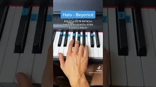 Halo - Beyoncé easy piano tutorial!