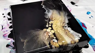 4 GORGEOUS Mini ACRYLIC Pour BLOWOUTS - Abstract Fluid Painting