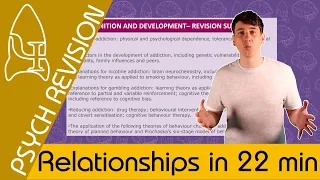 Relationships - AQA Psychology in 22 MINS! *NEW* Quick Revision for Paper 3