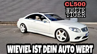 CL500 C216 | Wieviel ist dein Auto wert | Baris's weiße Perle | kein Japan Import | Hinterhofjargon