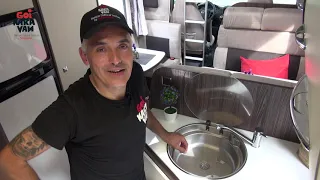 Autocaravana capuchina Benimar Sport 323. Tutorial de uso de la cocina.