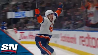 Islanders' Pierre Engvall Buries Rebound For Go-Ahead Goal Late In Third vs. Maple Leafs