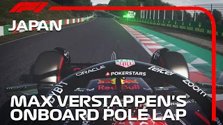 Max Verstappen's Onboard Pole Lap | 2023 Japanese Grand Prix | Assetto Corsa