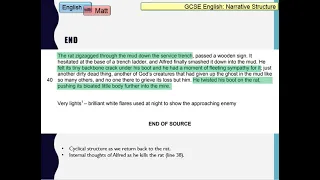 16. GCSE English: Structure (paper 1, Q3, AQA)