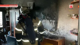 Пожар в Лангепасе 2021-11-18