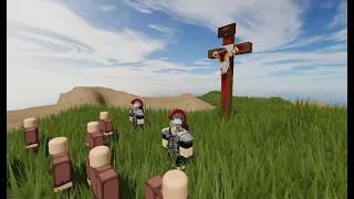 Making the "Crucifixion of Jesus" into a Model in Roblox Studio