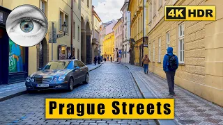 Prague Walking Tour: Exploring back streets in Old Town 🇨🇿 Czech Republic 4k HDR ASMR