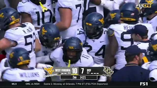 Announcer says "what a f**king interception" in West virginia vs UCF game!