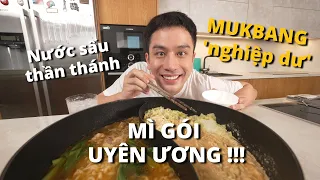 MUKBANG "nghiệp dư" cùng ông NÔ: Mì gói uyên ương đỉnh của chóp!! // Dinology