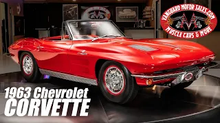 1963 Chevrolet Corvette Convertible 327/360 For Sale Vanguard Motor Sales #1363