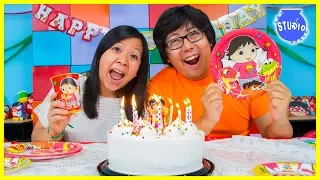 RYAN'S WORLD Happy Birthday Party + Surprise Toys!!!