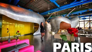 🇫🇷[PARIS 4K HDR] WALK IN PARIS "PARIS POMPIDOU CENTER RESTAURANT GEORGES 20/SEPTEMBER/2022