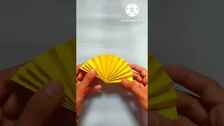 Paper Fan | Paper Craft | Paper Fan Making | Origami | #shorts #youtubeshorts #viral #video