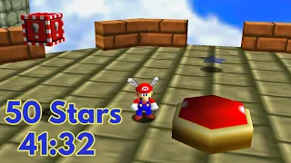 Super Mario 64 50 Star Speedrun in 41:32 (Old PB)