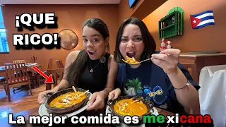 🇨🇺Cubanas prueban la "SOPA AZTECA"🇲🇽 ¡Demasiado RICO!¡La COMIDA MEXICANA es EXCELENTE! @lilepozo00