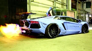 Lamborghini Aventador LP720-4 Crazy Fireworks with Armytrix Titanium Exhaust/Liberty Walk