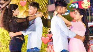 Getting to Hug Closer  on cute   Girl 😍 With  Twist )I Ankush prank