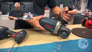 How to Set up the Bosch GWS20 230H Grinder for Cutting