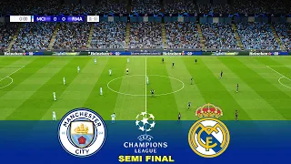 Manchester City vs Real Madrid - UEFA Champions League Semi Final UCL 22/23 - eFootball PES Gameplay