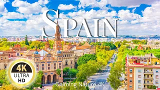 Spain 4K - The Most STUNNING Places in Spain - Scenic Relaxation Film With Calming Music