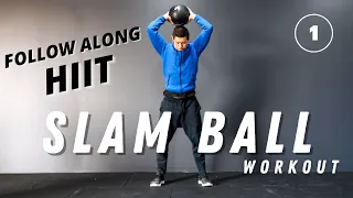 20 MIN Slam Ball Workout [ Full Body HIIT ]