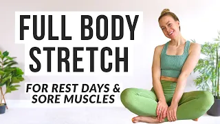 15MIN FULL BODY STRETCHING - Prefect for rest days, sore muscles & flexibility