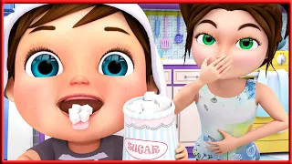 Baby Johny Eating Sugar + More | Banana Cartoon 3D Nursery Rhymes Baby & Kids Songs