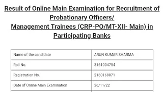 My IBPS PO mains Score Card 🙄🙄