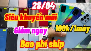 28/04 giảm 100k/1 máy + bao phí ship chỉ áp dụng ngày 28/04/2024