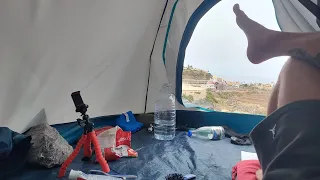 Живу в палатке на Канарах.Тенерифе.I live in a tent in the Canaries.Tenerife.