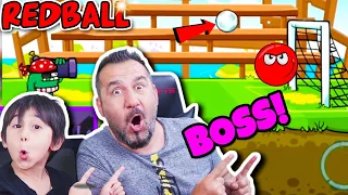 SONUNDA REDBALL BOMBACI BOSS GELDİ! PENALTI KURTARMA CHALLENGE! | EGEMEN KAAN İLE REDBALL OYNUYORUZ