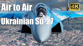 Air to air Ukrainian Air Force Su-27