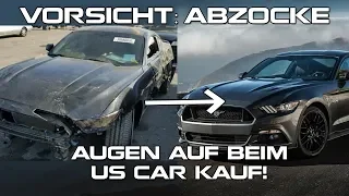 Vorsicht: Abzocke - Augen auf beim US Car Kauf!