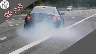 Cars leaving Nürburgring Tankstelle Döttinger Höhe /Burnout/ Drift/ Supercars/ Ringtools