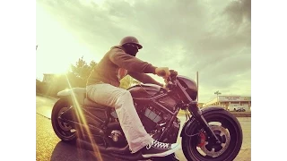 Harley Nightrod & Yamaha Warrior cruising...