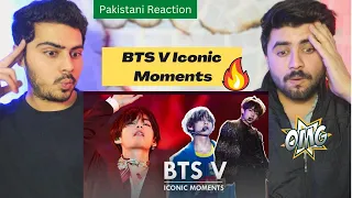 BTS V Iconic Moments || Pakistani Reaction